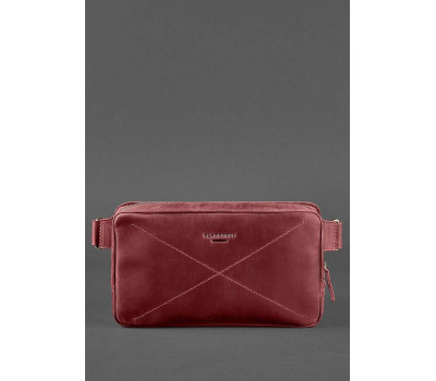 Сумка поясная DROPBAG MAXI (КОЖА CRAZY HORSE) виноград BlankNote