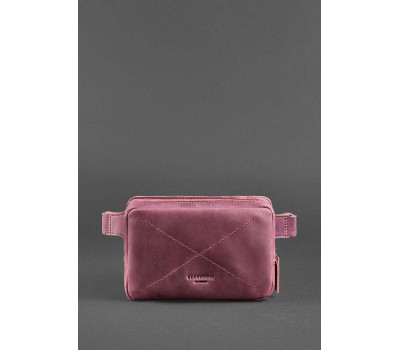 Поясна Сумка DropBag mini (шкіра crazy horse) Виноград BlankNote