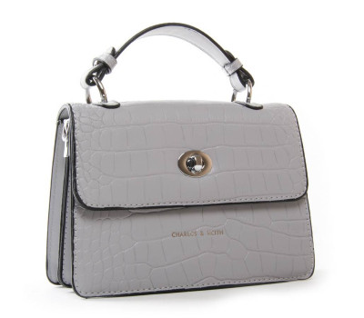 Сумка Жіноча Класична зі штучної шкіри FASHION 01-06 17057 grey