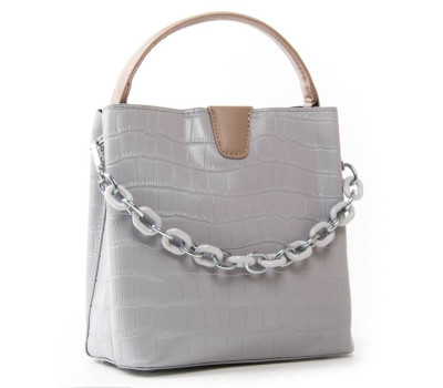 Сумка Жіноча Класична зі штучної шкіри FASHION 01-06 7120-1 grey