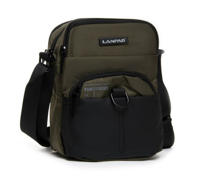 Сумка чоловіча планшет нейлон Lanpad 65324 green