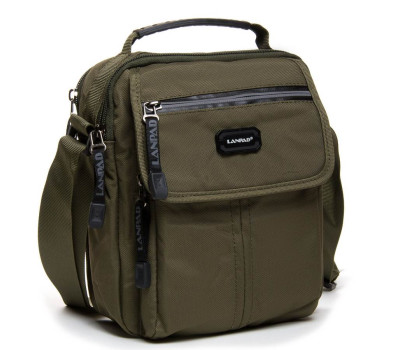Сумка чоловіча планшет нейлон Lanpad 65332 green