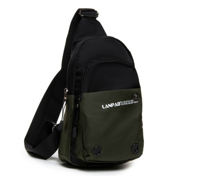 Сумка чоловіча на плече нейлон Lanpad 8351 green