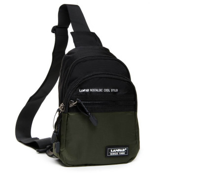 Сумка чоловіча на плече нейлон Lanpad 83008 green