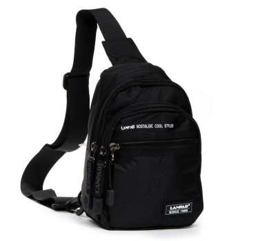 Сумка чоловіча на плече нейлон Lanpad 83008 black