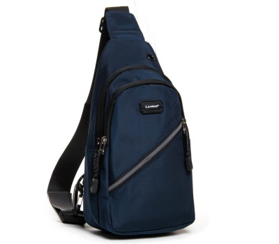 Сумка чоловіча на плече нейлон Lanpad 82032 blue