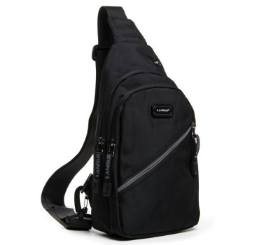 Сумка чоловіча на плече нейлон Lanpad 82032 black