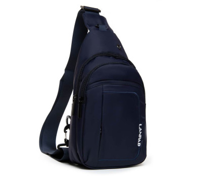 Сумка чоловіча на плече нейлон Lanpad 4218 blue
