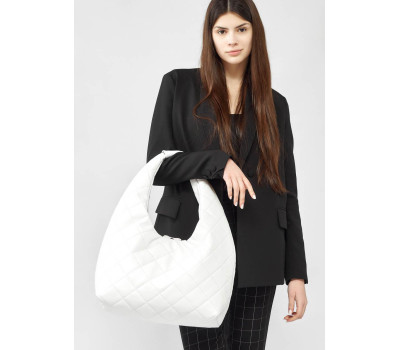 Жіноча сумка Sambag HOBO L біла