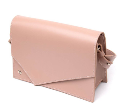 Жіноча сумка з натуральної шкіри GRANDE PELLE 11435 Рожевий