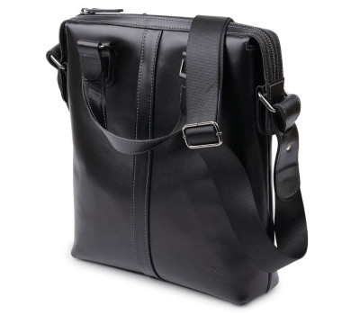 Шкіряна чоловіча сумка Shvigel 11287 Чорний