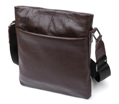 Шкіряна сумка чоловіча через плече SHVIGEL 11601 Коричневий