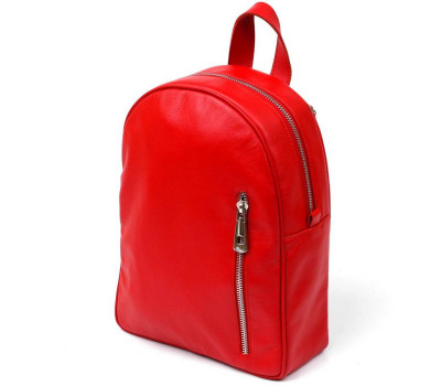 Яскравий жіночий рюкзак із натуральної шкіри Shvigel 16316 Червоний