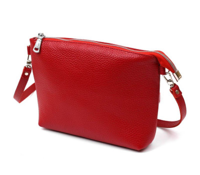 Жіноча сумка крос-боді із натуральної шкіри Shvigel 16342 Червоний