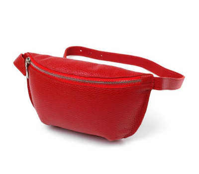 Жіноча шкіряна сумка на пояс Shvigel 16372 Червоний