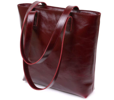 Стильна жіноча сумка-шоппер Shvigel 16368 Бордовий