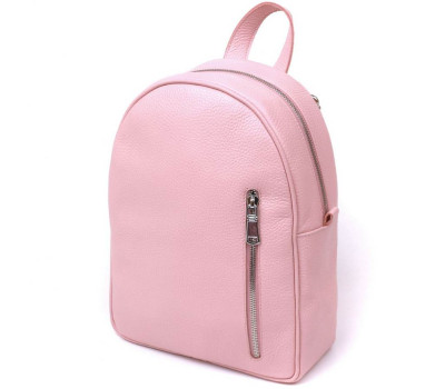 Практичний жіночий рюкзак з натуральної шкіри Shvigel 16319 Рожевий