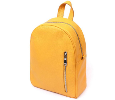 Яскравий жіночий рюкзак з натуральної шкіри Shvigel 16321 Жовтий