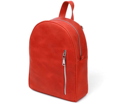 Шкіряний вінтажний жіночий рюкзак Shvigel 16327 Червоний