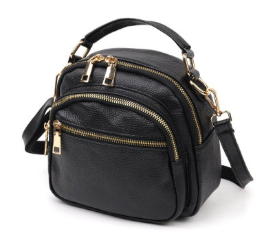 Стильна жіноча сумка Vintage 20688 Чорний