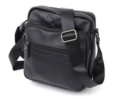 Сумка чоловіча Vintage 20678 шкіряна Чорний