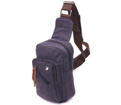 Чоловіча невелика сумка через плече із щільного текстилю 21229 Vintage Чорна