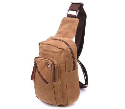 Практична чоловіча сумка через плече текстильна 21230 Vintage Коричнева