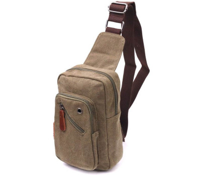 Сумка чоловіча через плече із щільного текстилю 21231 Vintage Оливкова
