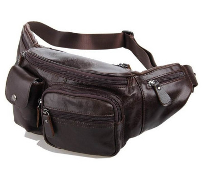 Поясна сумка Vintage 14431 шкіра Коричнева