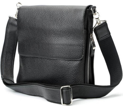 Сумка SHVIGEL 11016 з натуральної шкіри Чорна