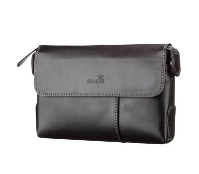 Чоловічий клатч SHVIGEL 11084 шкіряний Чорний