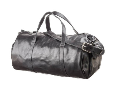 Сумка дорожня Grande Pelle 11048 шкіряна Чорна