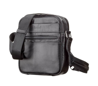 Сумка чоловіча SHVIGEL 11088 шкіряна Чорна