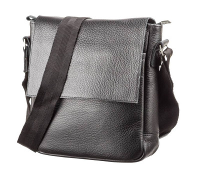 Сумка SHVIGEL 11081 з натуральної шкіри Чорна