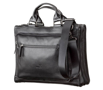 Сумка чоловіча SHVIGEL 11116 шкіряна Чорна