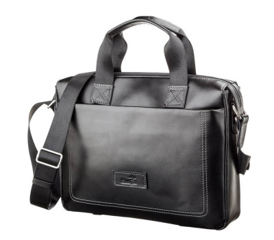 Сумка чоловіча SHVIGEL 11107 шкіряна Чорна