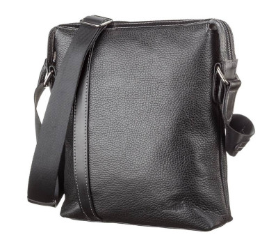 Сумка чоловіча SHVIGEL 11122 шкіряна Чорна