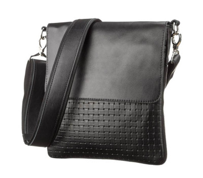 Сумка SHVIGEL 11124 з натуральної шкіри Чорна