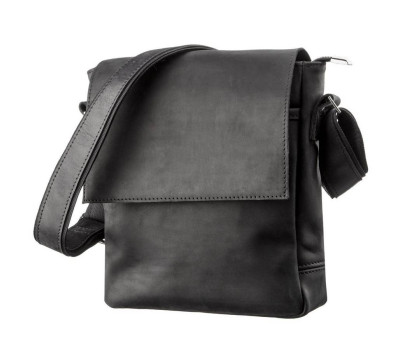 Сумка чоловіча SHVIGEL 11171 шкіряна Чорна