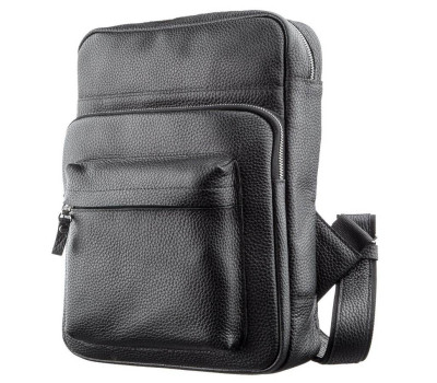 Рюкзак Shvigel 11185 з натуральної шкіри Чорний