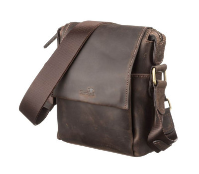 Сумка чоловіча SHVIGEL 11093 шкіряна Коричнева