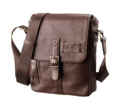 Чоловіча шкіряна сумка SHVIGEL 19101 Коричнева