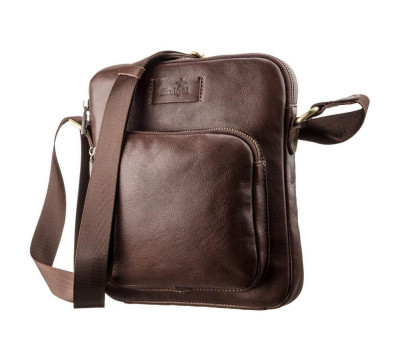 Чоловіча шкіряна сумка SHVIGEL 19112 Коричнева