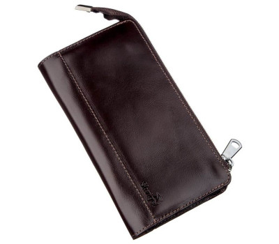 Клатч чоловічий шкіряний SHVIGEL 16184 Коричневий