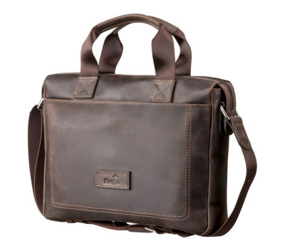 Сумка чоловіча SHVIGEL 11108 шкіряна Коричнева