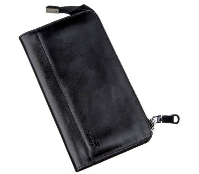 Клатч унісекс шкіряний Алькор SHVIGEL 16186 Чорний