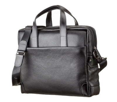 Сумка для ноутбука SHVIGEL 11110 шкіряна Чорна