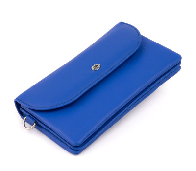 Клатч зі шкіри жіночий ST Leather 19319 Синій