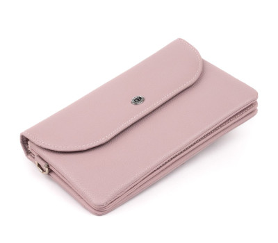 Клатч зі шкіри жіночий ST Leather 19322 Ліловий