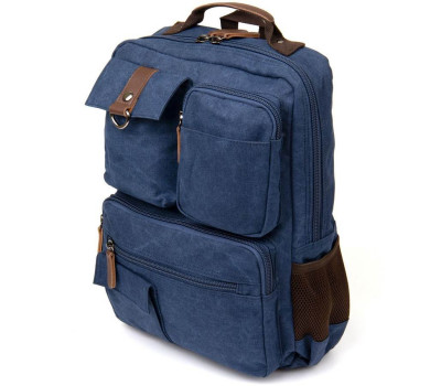 Рюкзак текстильний дорожній унісекс Vintage 20621 Синій